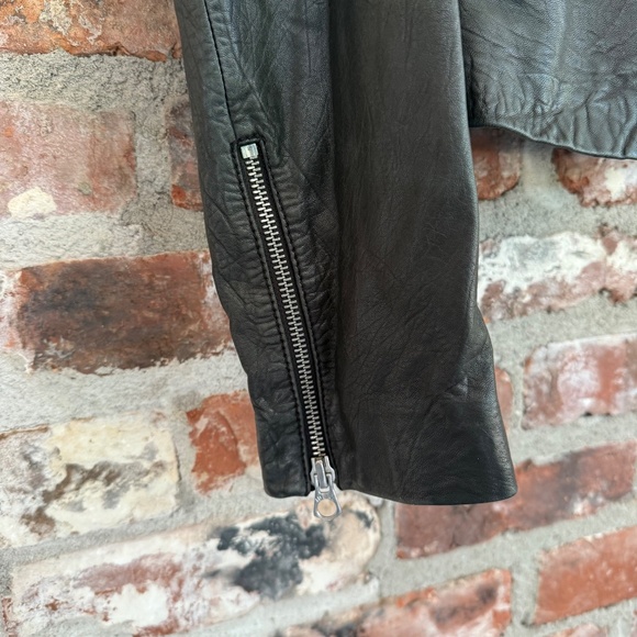 Madewell The Washed Leather Motorcycle Jacket XL - Picture 3 of 14